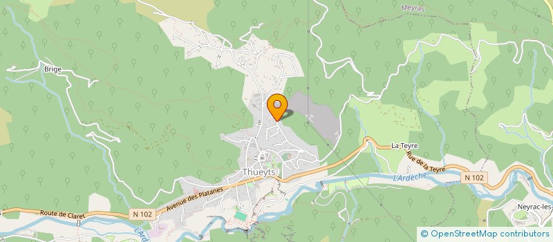 localisation de l'entreprise SCI  DE GINEYS  THUEYTS