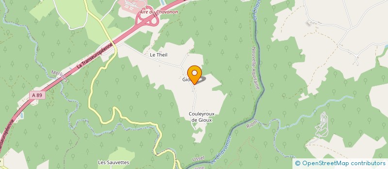 localisation de l'entreprise SCI DE GIOUX  MERLINES