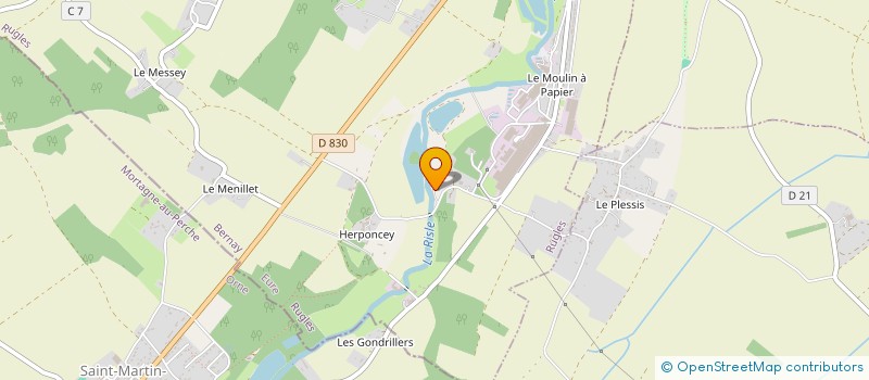 localisation de l'entreprise SCI DE GLOVIE  RUGLES