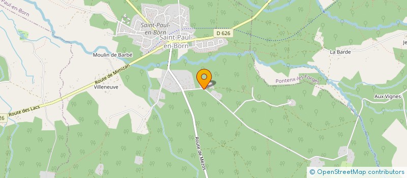 localisation de l'entreprise SCI DE GOMBAUT  SAINT-PAUL-EN-BORN