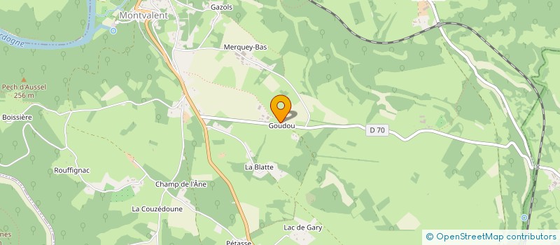 localisation de l'entreprise SCI DE GOUDOU  MONTVALENT