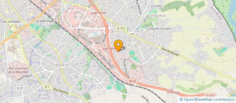 localisation de l'entreprise SCI DE GOUET  TREGUEUX