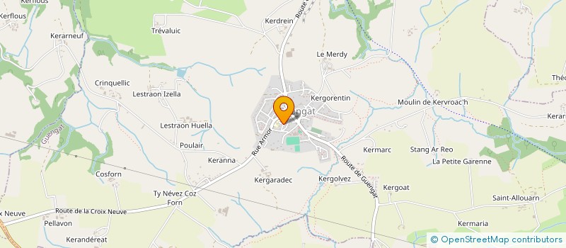 localisation de l'entreprise SCI DE GOULIT AR MENEZ  PLOGONNEC