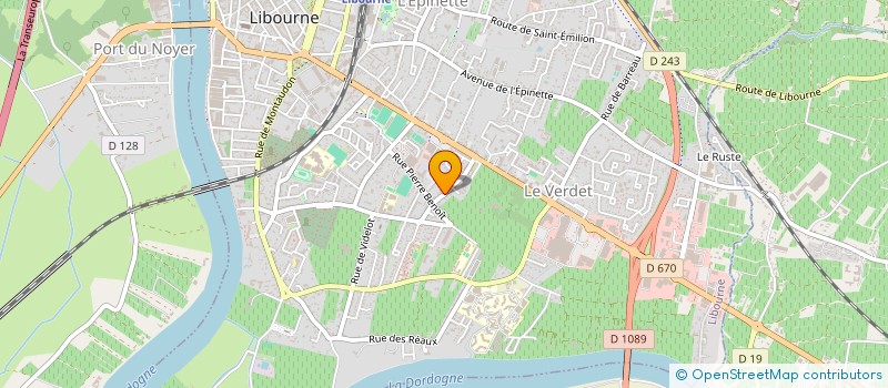 localisation de l'entreprise SCI  DE GOURRINAT  LIBOURNE