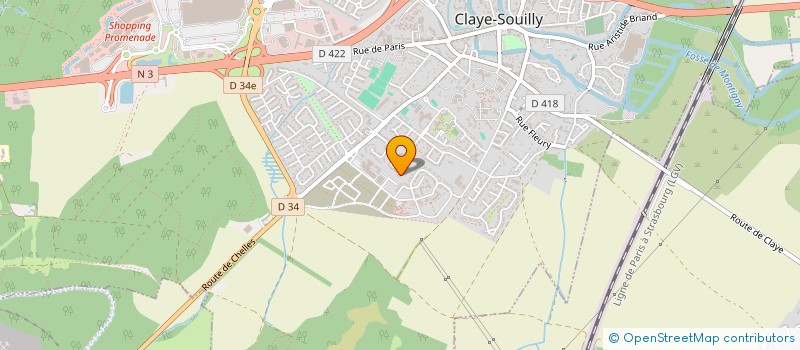 localisation de l'entreprise SCI DE GOURY  CLAYE-SOUILLY