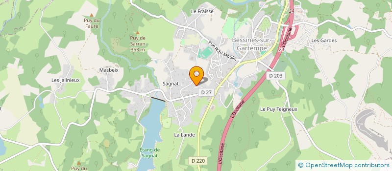 localisation de l'entreprise SCI DE GRAMMONT  BESSINES-SUR-GARTEMPE