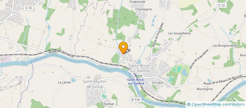 localisation de l'entreprise SCI DE GRANDCHAMP  SAINT-BRICE-SUR-VIENNE