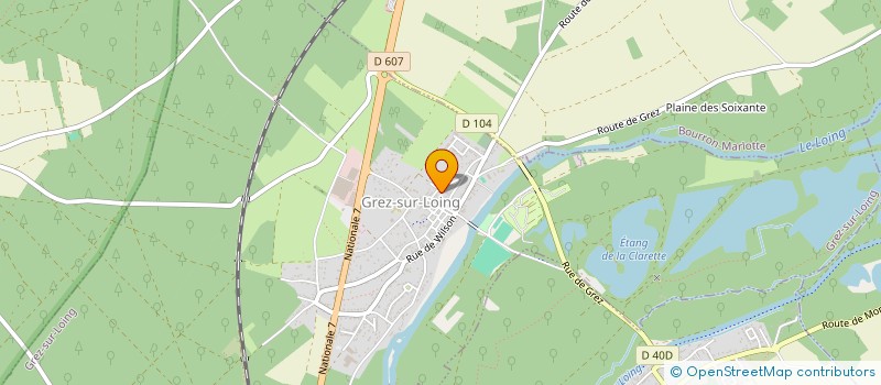 localisation de l'entreprise SCI DE GRANDMONT  GREZ-SUR-LOING