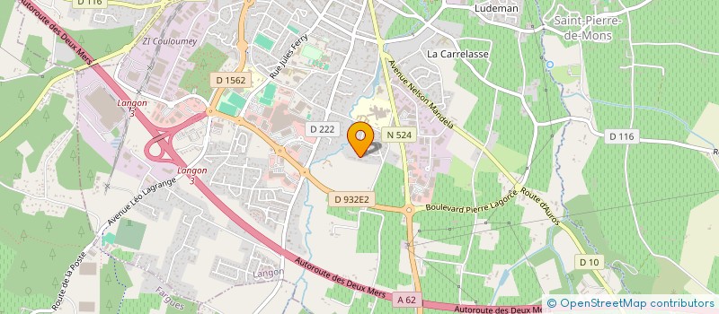 localisation de l'entreprise SCI DE GREUH à LANGON