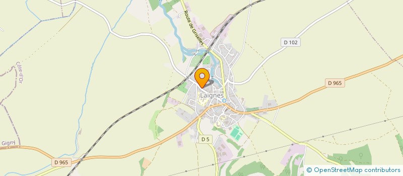 localisation de l'entreprise SCI DE GRISELLES  LAIGNES