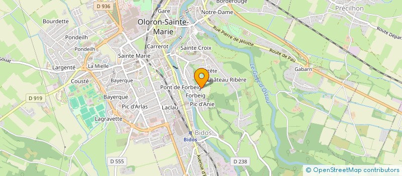 localisation de l'entreprise SCI DE GROOTE  OLORON-SAINTE-MARIE