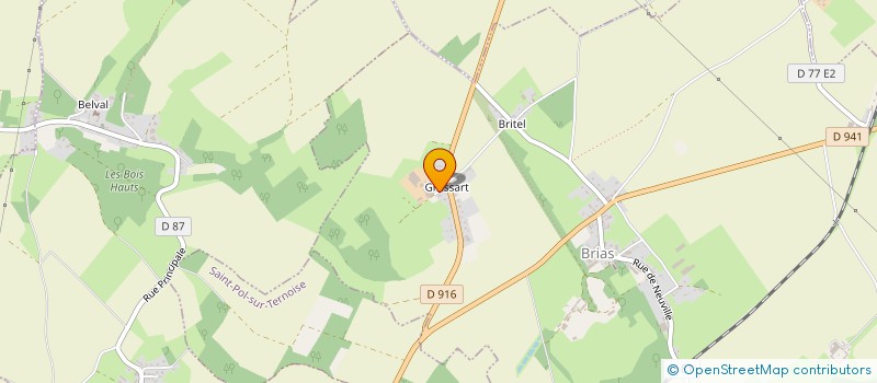 localisation de l'entreprise SCI DE GROSSART  FLEURBAIX