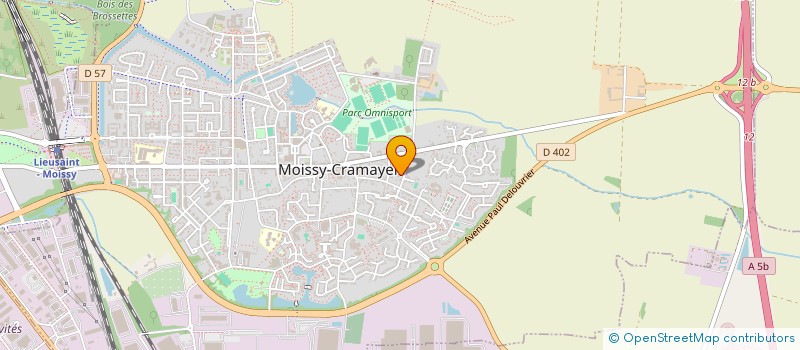localisation de l'entreprise SCI DE GUE DE VILLE  MOISSY-CRAMAYEL