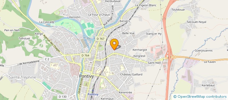 localisation de l'entreprise SCI DE GUELVAD  PONTIVY