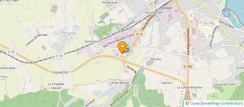 localisation de l'entreprise SCI DE GUERLEDAN  PAIMPOL