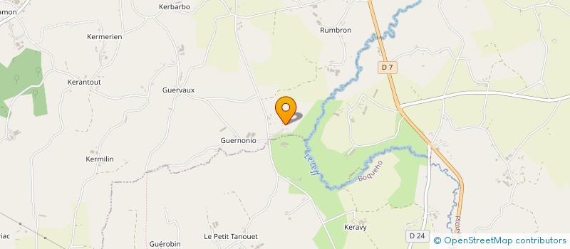 localisation de l'entreprise SCI DE GUERNEGAN  CHATELAUDREN-PLOUAGAT