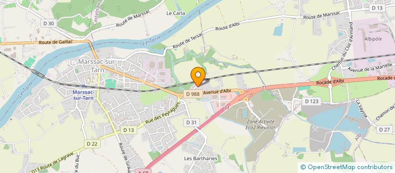 localisation de l'entreprise SCI DE GUILLE  MARSSAC-SUR-TARN