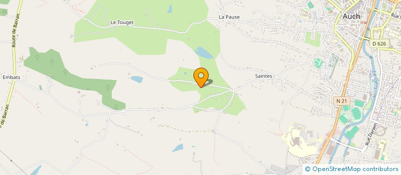 localisation de l'entreprise SCI DE GUILLEMERE  AUCH