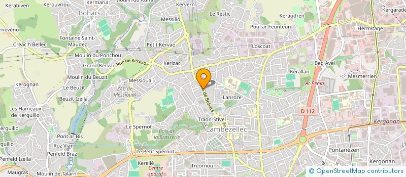 localisation de l'entreprise SCI DE GUILLERMIT  BREST