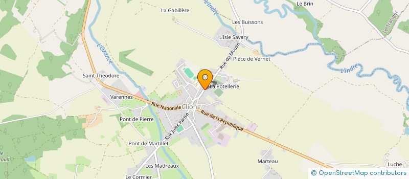 localisation de l'entreprise SCI DE GUILLET à CLION