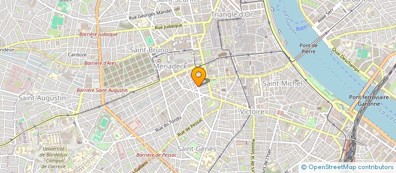 localisation de l'entreprise SCI DE GUILLON  BORDEAUX