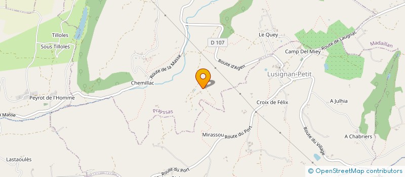 localisation de l'entreprise SCI DE GUIRALET à PRAYSSAS