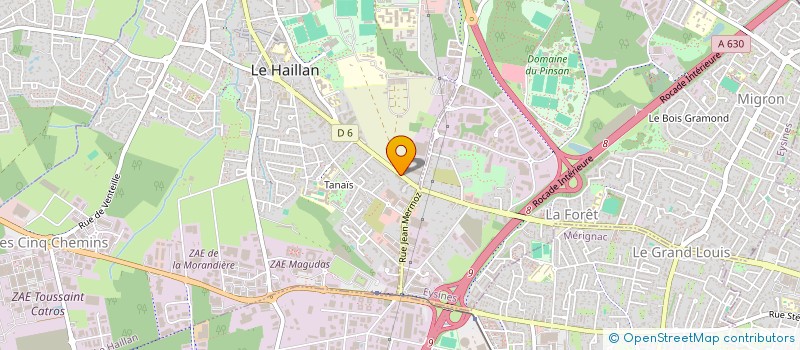 localisation de l'entreprise SCI DE GUYENNE  LE HAILLAN