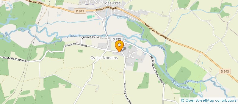 localisation de l'entreprise SCI DE GY IMMOBILIER à GY-LES-NONAINS