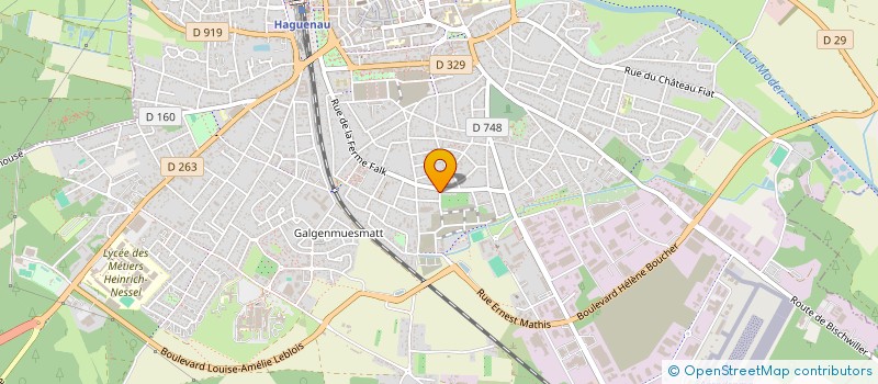 localisation de l'entreprise SCI DE HANAU  HAGUENAU