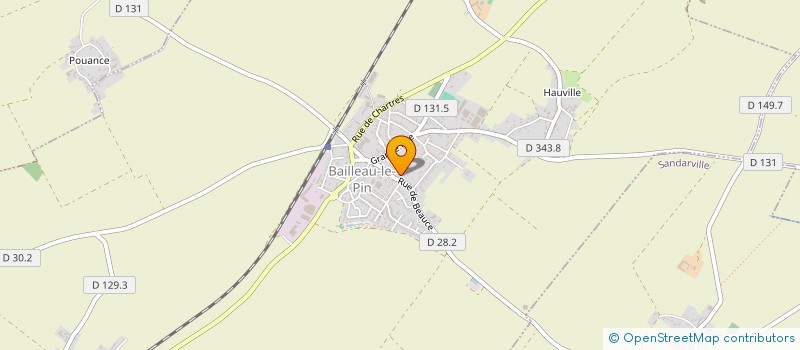 localisation de l'entreprise SCI DE HARVILLE à BAILLEAU-LE-PIN