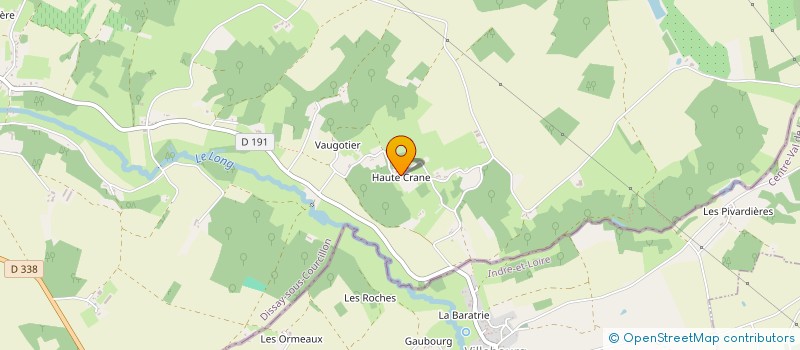 localisation de l'entreprise SCI DE HAUTE CRANE  DISSAY SOUS COURCILLON