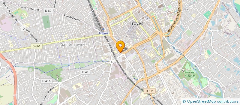 localisation de l'entreprise SCI DE HAUTEFEUILLE  TROYES