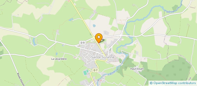 localisation de l'entreprise SCI DE HAUTEFEUILLE  SAINTE-SUZANNE-ET-CHAMMES