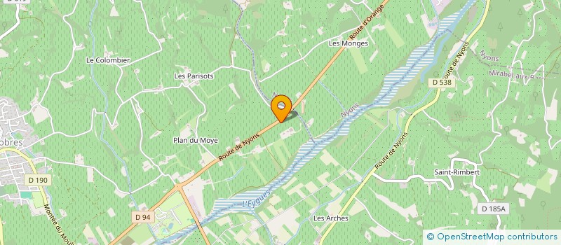 localisation de l'entreprise SCI DE HAUTERIVES  VINSOBRES