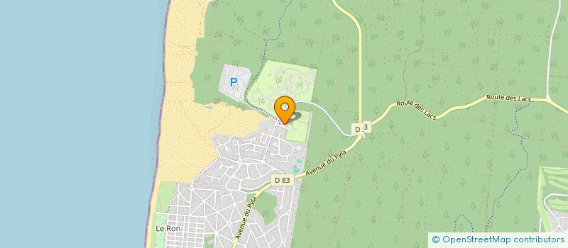 localisation de l'entreprise SCI DE HAUVILLE  BISCARROSSE