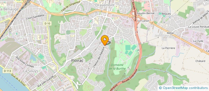 localisation de l'entreprise SCI DE HAUX  FLOIRAC