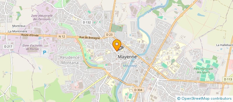 localisation de l'entreprise SCI DE HERCE  MAYENNE