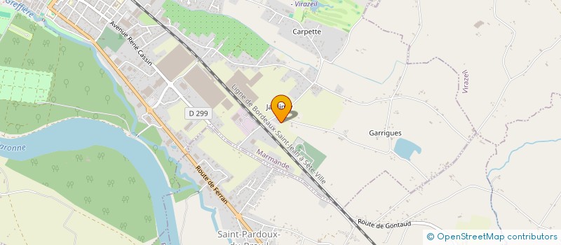 localisation de l'entreprise SCI DE JARDINEY  MARMANDE