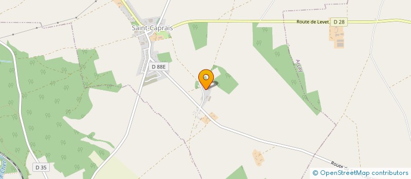 localisation de l'entreprise SCI DE JARRIEN  SAINT-CAPRAIS