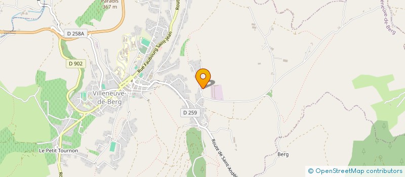 localisation de l'entreprise SCI DE JASTRES  VILLENEUVE-DE-BERG