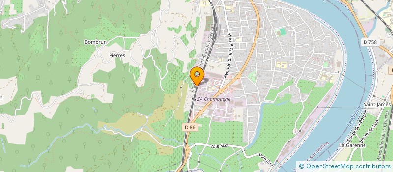 localisation de l'entreprise SCI DE JAVIGNAS à TOURNON-SUR-RHONE