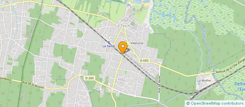 localisation de l'entreprise SCI DE JEANGARD  LE TEICH