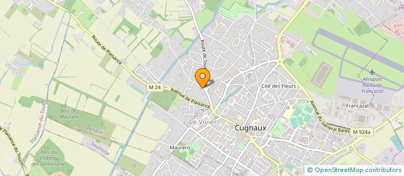 localisation de l'entreprise SCI DE JONG - BLONDEL  CUGNAUX