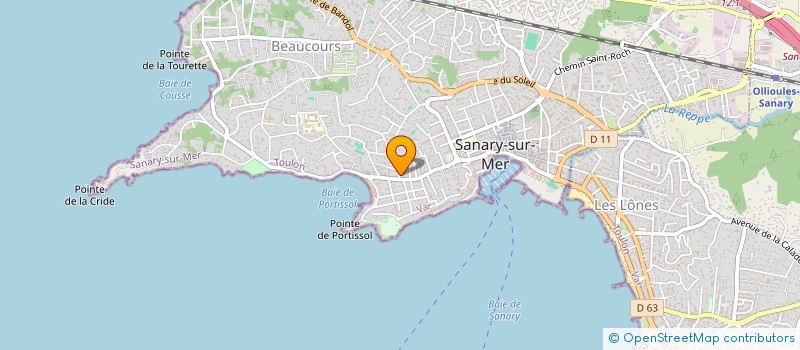 localisation de l'entreprise SCI DE JONVAS à SANARY-SUR-MER