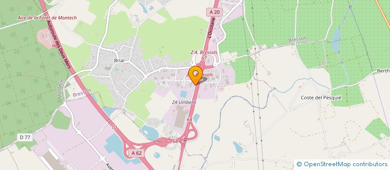 localisation de l'entreprise SCI DE JOUQUEVIEL  BRESSOLS