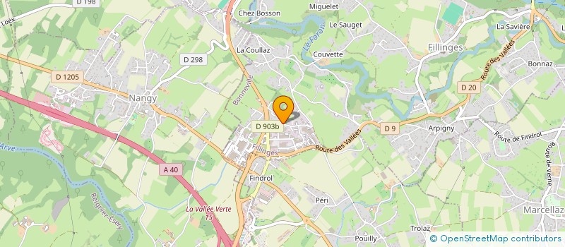 localisation de l'entreprise SCI DE JUFFLY  FILLINGES