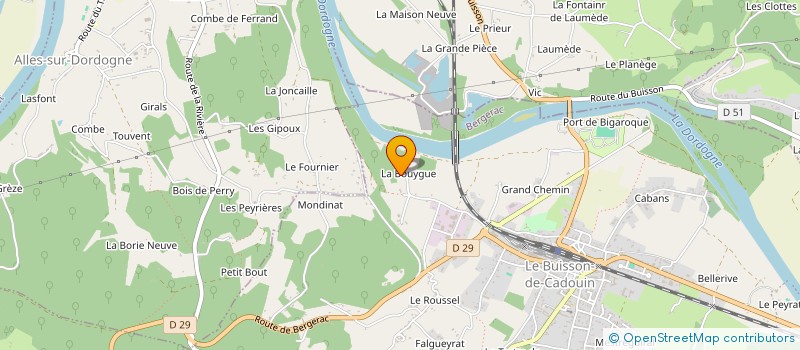 localisation de l'entreprise SCI DE JUILLAC  MOLIERES