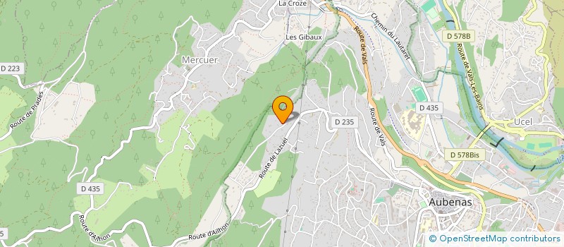 localisation de l'entreprise SCI DE JUMELLE à AUBENAS