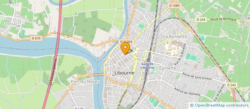 localisation de l'entreprise SCI DE JUSYAN  LIBOURNE