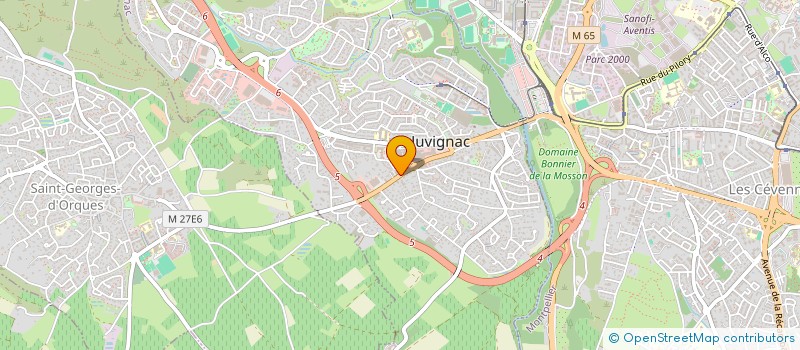 localisation de l'entreprise SCI DE JUVIGNAC  JUVIGNAC